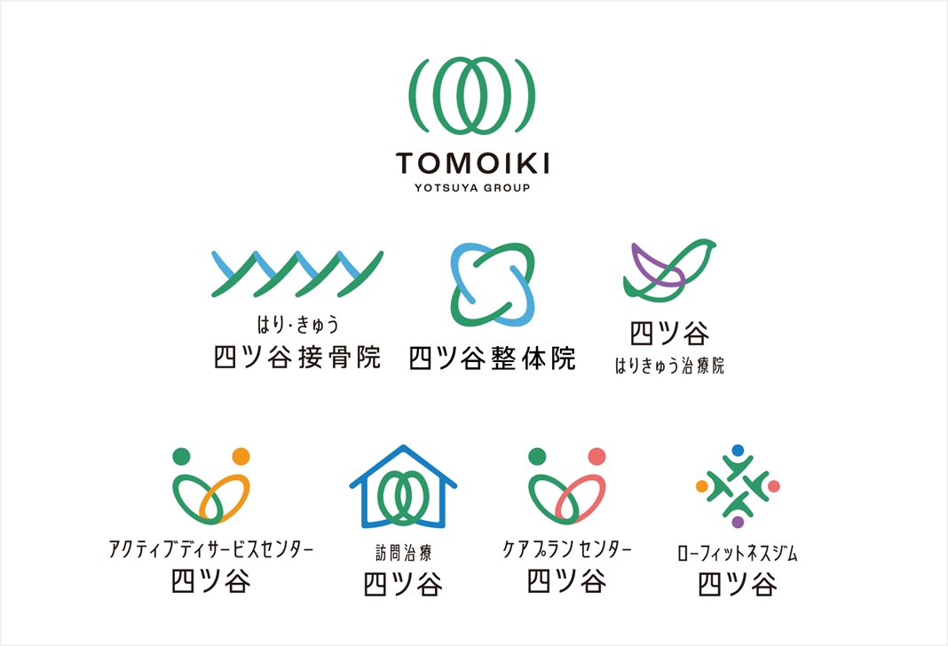 完成した四谷整骨院グループのロゴ