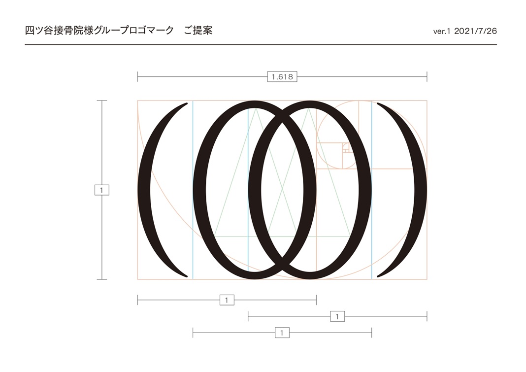四谷整骨院グループロゴマークモチーフ提案内容